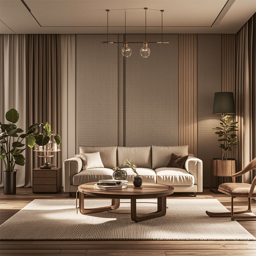 BZ01 Fabric Texture Panel - könnyű luxus