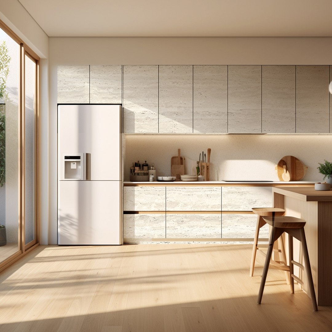 SZ07 szinkronizált travertin panel - természetes